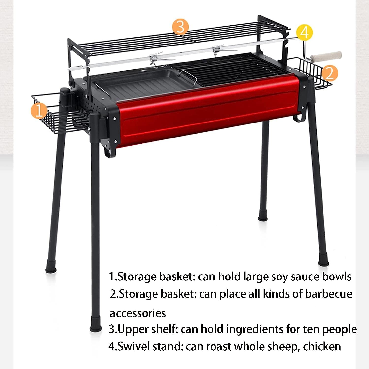 TRAMONTINA 卓上型 ポータブル バーベキューコンロ 軽量 TRAMONTINA 卓上型 ポータブル バーベキューコンロ 軽量